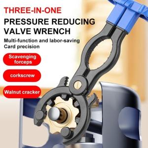 3 in 1 Multifunctional Gas Tank Pressure Reducing Valve Wrench for Liquefied Gas Special Demolition