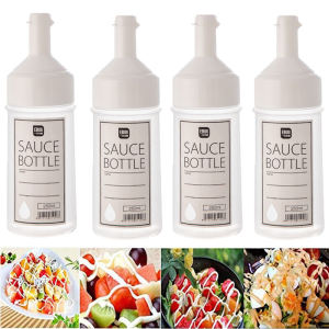 1PC Sauce Bottle 250/450ml Plastic Squeeze Bottles for Condiments Ketchup Mayonnaise Mustard Hot Sauce Olive Oil