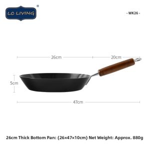 LC LIVING | High Heat Conductivity Non-stick Iron Pan