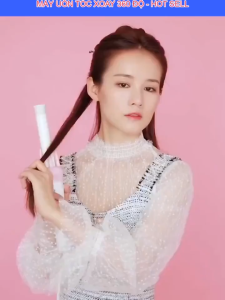 Máy Uốn Tóc Xoăn Tạo Kiểu Tự Động Cao Cấp Lược Uốn Xoăn Tự Động Xoay 360 Độ