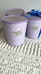 Famous Amos Luxe Gift Tin 360g Cookies - Wedding Engagement Hantaran Gift Corporate Event