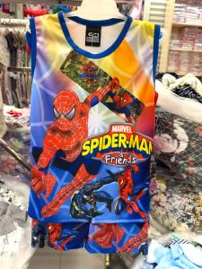 Happy Baby Kids Character/Avengers Sando Terno For Boys Clothing Set Summer Sando