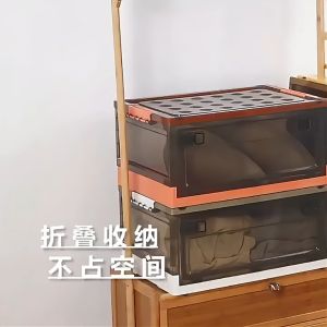 Clear Storage Box Organizer Foldable Storage Box For Clothes Pulley Plastic Storage Box