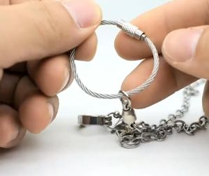 CoralCove โซ่คล้องขานก โซ่นก โลหะ สายจูงนก สายคล้องขานก เชือกนก ใช้กับห่วงขานก ห่วงเปิดนก ห่วงนก กันกัดได้ดี ป้อนกันนกหลุด