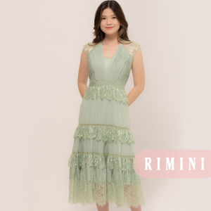 RIMINI - Dress Cewe Gaun Pesta Lace Yukensi Kondangan XS-XL- Ibeth Dress 5044