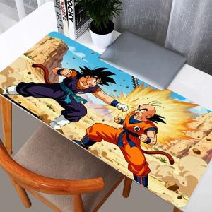 Bandai | Mouse Pad Rubber Table Large Gamer Xxl Mouse Pads Desk Mat Computer Keyboard Gaming Accessories Carpet DBZ Dragon Ball Mousepad