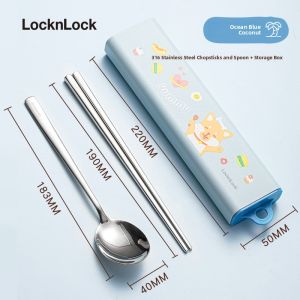 LocknLock | Portable Childrens Chopsticks and Spoons Set