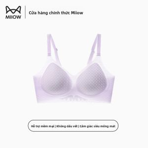 Áo ngực nữ MiiOW bằng lụa thiết kế liền mảnh ôm vừa vặn thoải mái - mùa hè