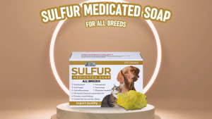 FASHION- Anti-dandruff itch fungal and anti bacterial Prolific Tails Sulfur Medicated Soap 135g for Cats & Dogs