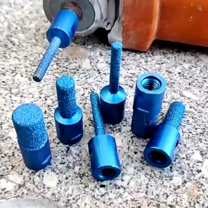 3PCS M10 Grinding File Electric Chain Saw Sharpener Chain Machine Sharpener Emery Grinding Head Thread Vaccum Brazed Diamond Finger Bit Milling Cutter For Ceramic Tile Drilling Grinding Edges Angle Grinder