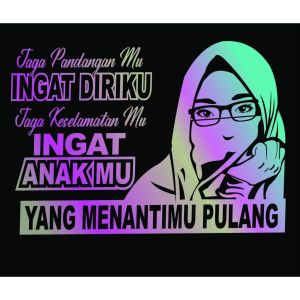 Stiker Mobil Center Jaga Pandangan mu