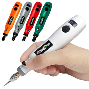 Máy Khoan Mini USB Không Dây Bộ Dụng Cụ Xoay Không Dây 3 Tốc Độ Cho Chế Biến Gỗ Khắc Trang Sức Kính Kim Loại - Cải Tiến Nhà DIY