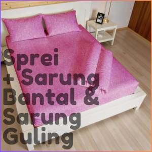 Barkaila - Sprei Set Motif Polos Emboss Ukuran 160x200cm Mewah Dan Elegan