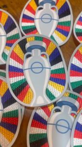 อาร์มยูโร 2024 ติดแขนเสื้อทุกทีม  ( เนื้ออาร์มเป็นยางซิลิโคน ) พร้อมส่ง Top quality