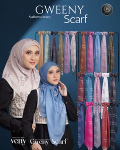 [BISA COD]GWENY SCARF NADHEERA LUXURY/GUENI/GUWENI/SCARF MOTIF/JILBAB SEGI EMPAT MOTIF/KERUDUNG SEGIEMPAT/VOAL/JILBAB