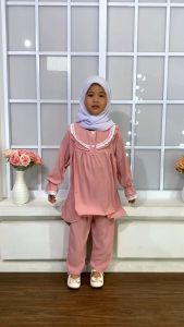 Others Baju Anak Perempuan - Setelan Anak Perempuan 1 12 Tahun - Setelan Bahan Crinkle Terbaru - Setelan Cringkle Viral - Bahan Adem dan Nyaman - Ukuran S, M, L (Pre-Order)