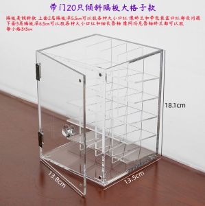 Influencer Picks Dustproof Acrylic Lipstick Storage Box Lip Lacquer Desktop Shelf Multi-Grid Cosmetics Display Display