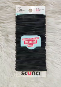 Scunci Hair Elastics - Durable Hair Ties for All Hair Types - Stylish Hair Accessories