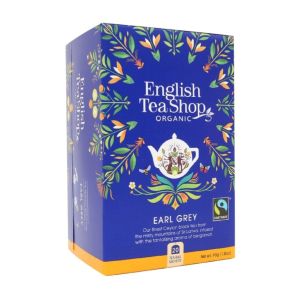 Trà Organic Earl Grey hiệu English Tea Shop loại 20 gói 45g