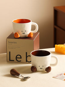 Cute Mug Creative Ceramic Coffee Cup Office Breakfast Couple Mugs Gift for Best Friend Bear Valley Brand 300-400ml Capacity