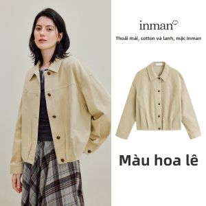 INMAN | Áo Blouse Áo Khoác Tay Bong Vintage Chất Liệu Corduroy