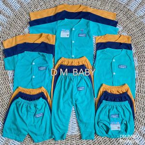 Paket 18 PCS / 9 Stel Baju Bayi 0-3 Bulan Paket Lahiran Setelan Baju Bayi Celana Baby - DM Baby