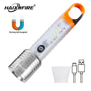 Haixnfire S77 Đèn sạc USB đa chức năng Đèn Cắm Trại Đèn pha LED kính thiên văn zoom đèn làm việc