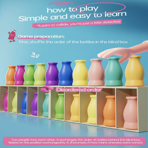 Learning Childrens early childhood education guess fun drink color pair toy memory training parent-child interactive board game