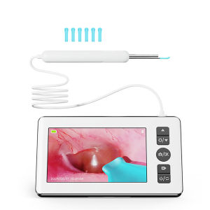 Digital Otoscope with 4.3 inch Screen 1080p HD Smart Visual Ear Camera Ear Wax Removal Tool Camera Support Photo Video Recording