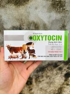 Oxytocin 10UI 2ml Dung Dịch Thú Y Hỗ Trợ Chăm Sóc Sau Sinh Hỗ Trợ Co Bóp Sinh Lý Hỗ Trợ Tiết Sữa Cho Trâu Bò Heo Dê Chó Mèo Hộp 20 Ống