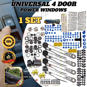 CPA ELECTRIC 12 VOLTS UNIVERSAL TYPE POWER WINDOW KIT FOR 4 WINDOWS (10386)