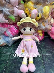 [KHO SỈ] 60cm Gấu Bông BÚP BÊ ĐỘI NÓN TAI THỎ Xinh Xắn-Chất Miniso Mềm Mịn-Hàng Nhập Cao Cấp