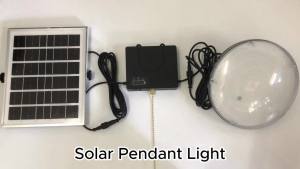 Solar Pendant Light For Garden Patio 3 Mode Vintage Solar Light With Pull Cord Separate Solar Panel 6000mAh Battery Shed Lamp