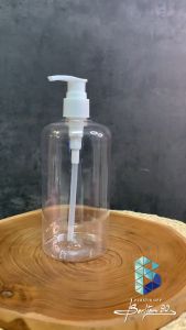 (49 PCS) BOTOL 500ML TUTUP PUMP PLASTIK PET BERKUALITAS / BOTOL ISI ULANG LOTION BOTOL SABUN CAIR