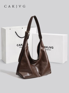 CAKJVG Luxury Tote Bag Large Capacity Soft Leather Single Shoulder Crossbody Bag for Commuting Fashionable Trendy Shopping Bag