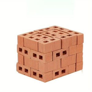100PCS Mini Cinder Blocks Realistic Fake Bricks Micro Building Micro Bricks Mini House Accessories for Garden Landscape Model