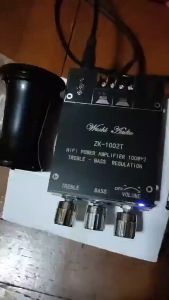 ZK-1002T 100Wx2 Bluetooth 5.0 Adjustable High and Low Subwoofer Amplifier Channel High Power Stereo Bass Amplifier