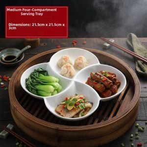 Four Compartment Breakfast Serving Platter
