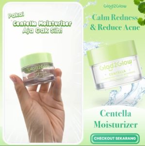 🩷 JAYA 🩷 Glad2Glow Centella Soothing Moisturizer Gel Cica Pelembab Wajah 55g/30g