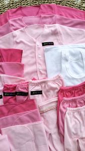 40 Pcs Seri Pink Perlengkapan Baju Bayi Baru Lahir Newborn Kado Gift Set Paket Kumplit