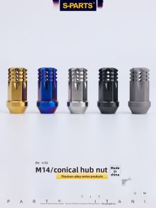 s-parts | Titanium Alloy Motorcycle Wheel Nut Set M14