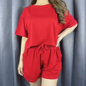 Setelan Baju wanita Croptop Oversize