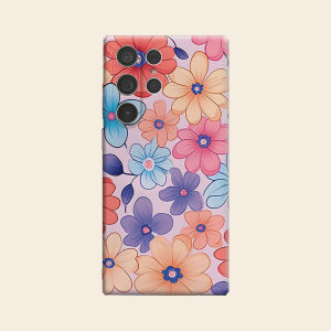 colorful floral pattern Luxury Fashion Full Lens Protective Case for Samsung Galaxy S26 S25 S24 A56 A36 Plus Ultra