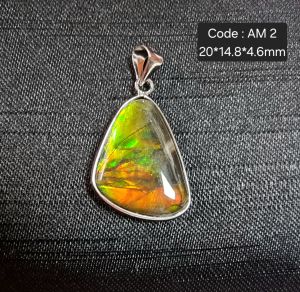 Canada Ammolite Sterling Silver Pendant