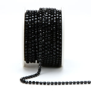 JUNAO SS6 SS8 SS12 SS16 Sewing Red Glass Rhinestone Chain Trim Crystal Strass Cup Chain For Shoes Clothes DIY Crafts