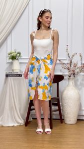 Skirt Panjang Wanita Putih Viola