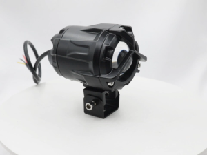 1Pair ZX1 Laser Gun Giant Eye MDL Mini Driving Light High/Low Dual Color Motorcycle Auxiliary Light