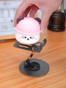 360-Degree Rotatable Metal Phone and Tablet Stand Iron Construction Universal Compatibility with Anti-Slip Base