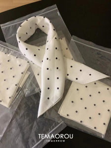 Khăn Choàng Nhẹ Nhàng Trắng Moonlight Long Lụa Khăn Choàng Du Lịch Mùa Xuân Nữ Khăn Choàng Cổ Điển Vải Tuyn Ruy Băng Thời Trang Sành Điệu Phong Cách Hàn Quốc Khăn Choàng