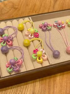 WENZHU | Colorful Flowered Adorable Beaded Decorative Childrens Hair Accessories